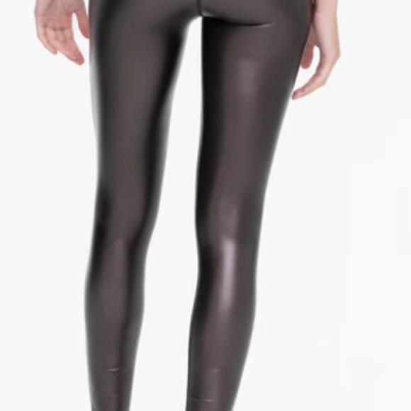 Mono B Shiny Dark brown High-Rise Leggings - Picture 2 of 10